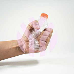 Hand Squeezing Plastic Bottle Photo
